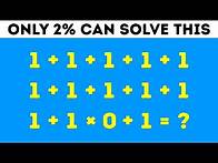 Video thumbnail for 9 Math Riddles That'll Stump Even Your Smartest Friends