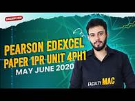 Video thumbnail for Pearson Edexcel International GCSE Physics 4PH1/1PR | May/June 2020 | Full Paper Solution