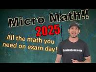 Video thumbnail for Microeconomics Math 2025!! - All the Math you need to know for Exam Day!