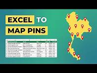 Video thumbnail for Create a Custom Google Map with Pins from Excel Address List | Drop Multiple Pins on Google Maps