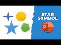 Video thumbnail for How to insert star symbol in PowerPoint