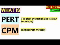 Video thumbnail for PERT (Program Evaluation and Review Technique) and CPM (Critical Path Method)