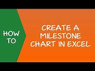 Video thumbnail for How to Create a Milestone (Timeline) Chart in Excel