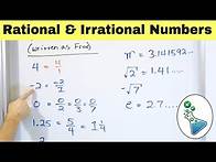 Video thumbnail for Understand & Identify Rational and Irrational Numbers