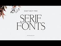 Video thumbnail for 8 Best Free Serif Fonts for Graphic Designing (100% Free)