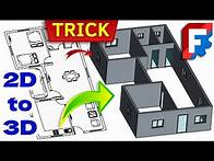 Video thumbnail for Freecad 2D to 3D Floor Plan - Simple Trick