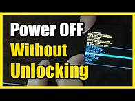 Video thumbnail for How to Turn Off Android Phone without Unlocking PIN (Fast Tutorial)