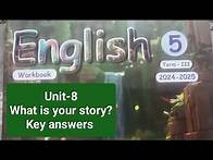 Video thumbnail for 5th std term-3 English workbook unit-8 What is your story? Key answers....2024-25