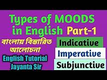 Video thumbnail for Mood in English Grammar with Examples । Three Types of Moods: Indicative, Imperative & Subjunctive