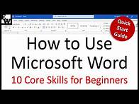Video thumbnail for How to Use Microsoft Word (10 Skills in 10 Minutes!)