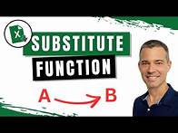 Video thumbnail for EASILY Replace Numbers or Letters With Excel's SUBSTITUTE Function