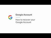 Video thumbnail for How to recover your Google Account | Google Account