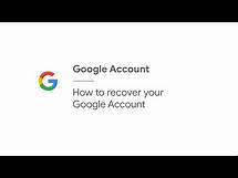 Video thumbnail for How to recover your Google Account | Google Account