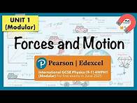 Video thumbnail for Edexcel IGCSE Physics (9-1) Unit 1: 1 Force and Motion Revision (Modular) 4WPH1