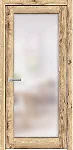 Video thumbnail for Solid French Door 42 x 80 inches | Planum 2102 Oak | Single Regular Panel Frame Trims Handle | Bathroom Bedroom Sturdy Doors