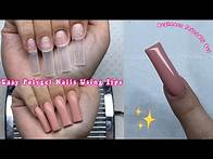Video thumbnail for SUPER EASY POLYGEL NAIL SET USING TIPS! + MADAM GLAM GEL POLISH | Nail Tutorial for Beginners