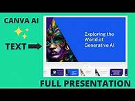 Video thumbnail for ✨Text to Presentations 🚀 Canva AI Step-by-step Guide