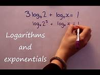 Video thumbnail for Logs and Exponentials