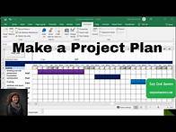 Video thumbnail for How to Make a Project Plan in Excel.