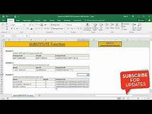 Video thumbnail for How to Use SUBSTITUTE Function in Excel