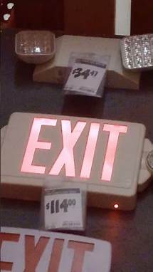 Video thumbnail for exit signs and emergency lights and exit sign combos at home Depot