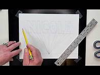 Video thumbnail for Drawing Your Name in 1 point perspective