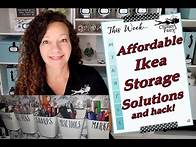 Video thumbnail for Affordable Ikea Storage Solutions