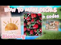 Video thumbnail for How to MAKE custom Roblox Decals for Bloxburg or Roville + decal codes (Canva)