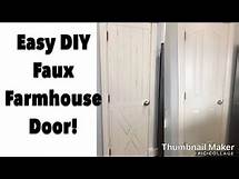Video thumbnail for DIY Faux Farmhouse Door, and upgrade for your current door