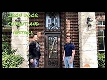 Video thumbnail for Custom Wrought Iron Door Install Cutout and Remodel