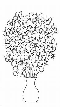 Video thumbnail for Easy Flower Vase Coloring Page Black and White Outline for Relaxing Art