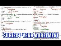 Video thumbnail for Subject Verb Agreement Practice | Exam Reviewer