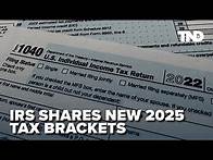 Video thumbnail for IRS announces 2025 tax brackets; How it impacts your filings