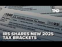Video thumbnail for IRS announces 2025 tax brackets; How it impacts your filings