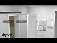 Video thumbnail for skysen 6.6FT Heavy Duty Sliding Barn Door Hardware Single Track Bypass Double Door Kit Black Reviews