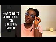 Video thumbnail for How to Structure Your Graduate School Statement of Purpose