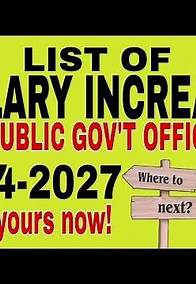 Video thumbnail for SALARY INCREASE 2024-2027