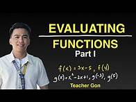 Video thumbnail for Evaluating Functions Part 1 - Grade 11 General Mathematics
