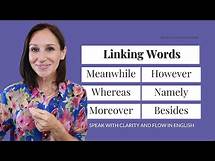Video thumbnail for Use Linking Words for Smooth Transitions When Speaking English