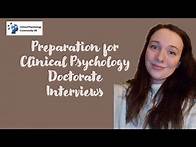 Video thumbnail for Preparing for Clinical Psychology Doctorate (DClinPsy) Interviews