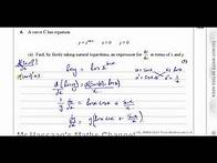 Video thumbnail for WMA14 01 IAL (Edexcel) P4 June Oct 2020 Q6 Implicit Differentiation