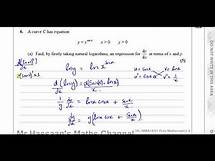 Video thumbnail for WMA14 01 IAL (Edexcel) P4 June Oct 2020 Q6 Implicit Differentiation