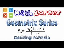 Video thumbnail for Geometric Series Formula: How to derive?