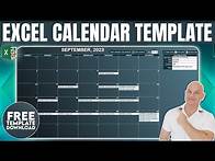 Video thumbnail for How To Make A Calendar In Excel 2024 For Unlimited Years [From Scratch + Free Template]