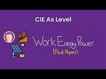 Video thumbnail for Work Energy Power - As Level Physics Past Papers (9702)