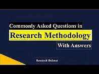 Video thumbnail for Research Methodology Important Questions and Answers | Oral Defense Questions |Title Defense