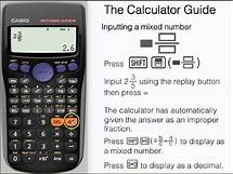 Video thumbnail for Change Fractions to Mixed Numbers on a Casio Calculator - fx-83GT PLUS, fx-85GT PLUS Mixed Fraction