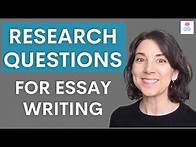 Video thumbnail for What is a good RESEARCH QUESTION? Example research questions for essays