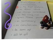 Video thumbnail for Using Transition Words & Phrases