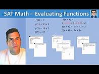 Video thumbnail for SAT Math: Evaluating Functions